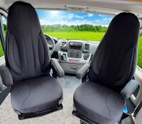 Schonbezüge für Wohnmobil 2er Set in Schwarz WPL403