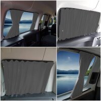 Maß Gardinen Set blickdicht für VW Caddy 3 & 4 Kurz & Maxi mit Heckklappe (BO-722)