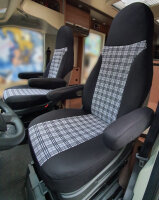 Wohnmobil Schonbezüge in Schwarz/Grau ({MODELL})