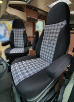 Wohnmobil Schonbezüge in Schwarz/Grau ({MODELL})