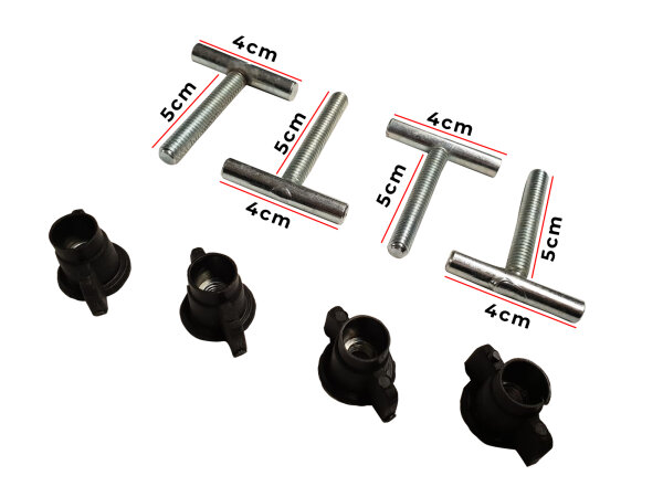 4x Befestigungsschrauben 50mm für VW T5 T6 Halterung Multiflexboard Rastschiene