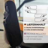 Wohnmobil Armlehnenbezug Typ 4 für ISRI Sitze Schwarz